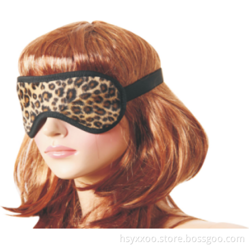 Cloth Mask Blindfold For Adult Games Leopard print Blindfold Eyeshade Sex Toys For Couple Adult Sex Products